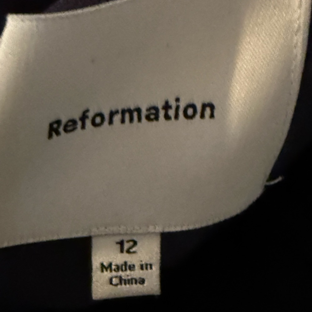 Reformation Esmarie Navy Midi Dress - Picture 5 of 5